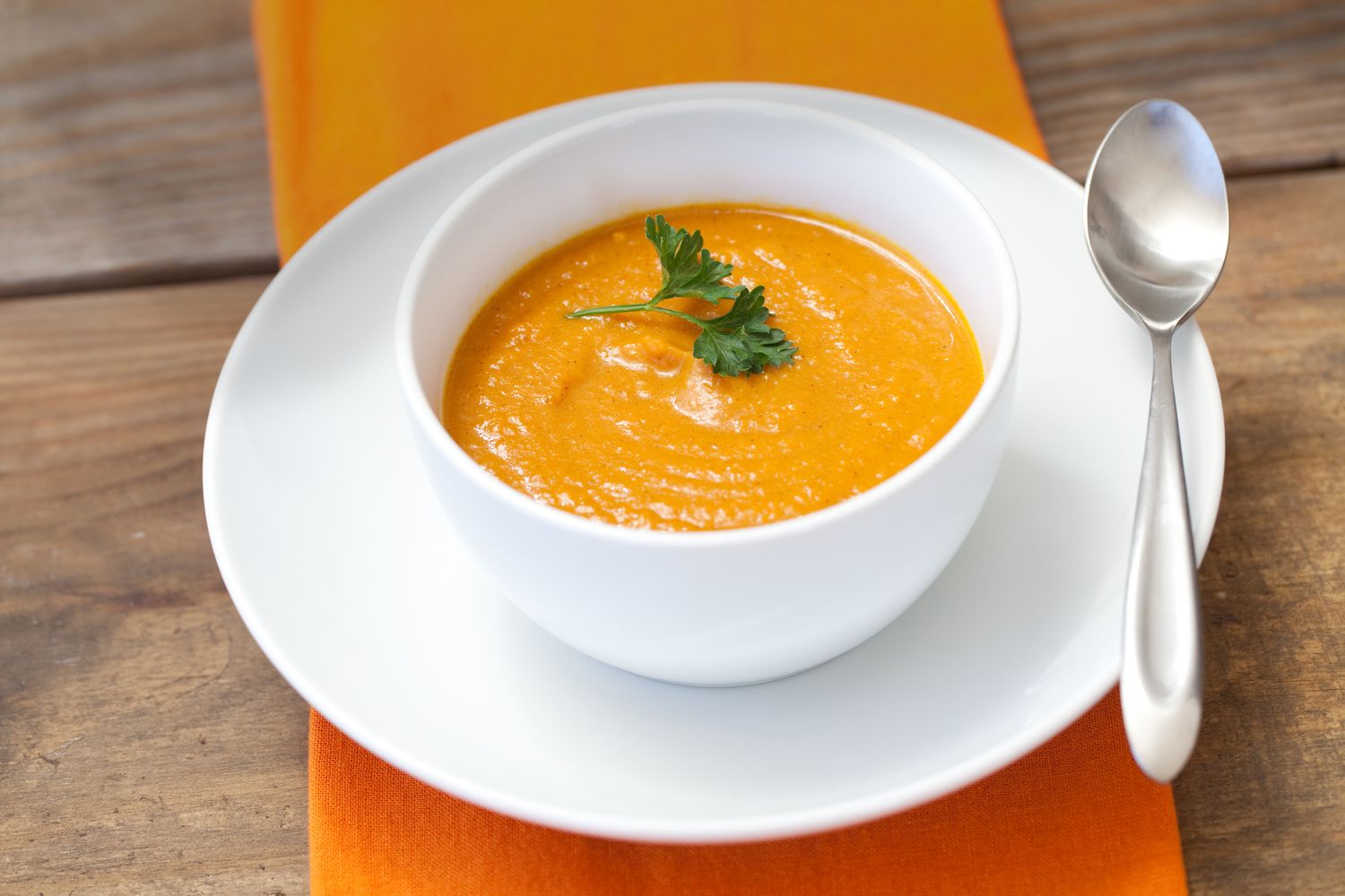 Thai Carrot Soup With Ginger and Lemongrass Recipe Image