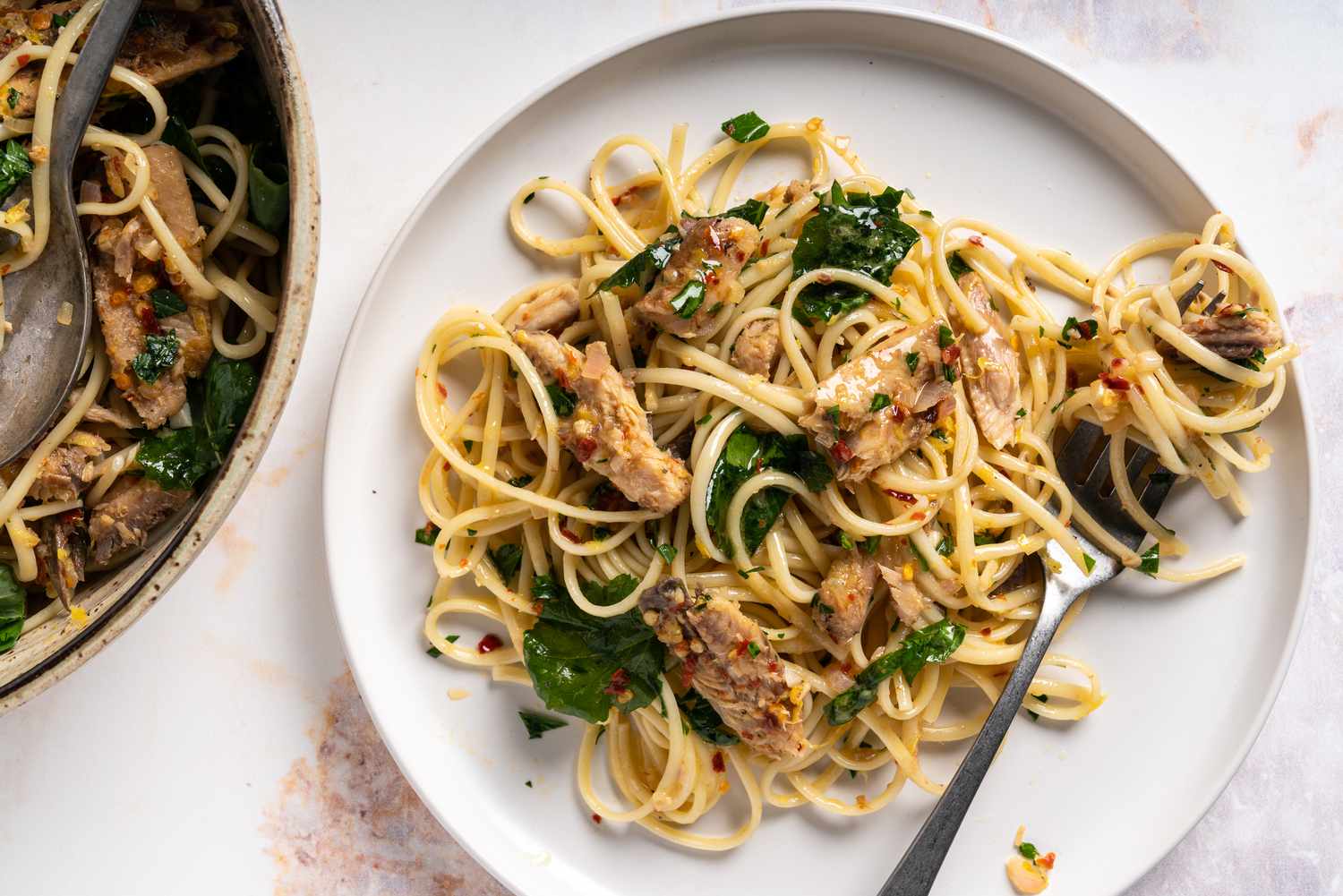 Quick and Easy Lemon Sardine Pasta Recipe Image