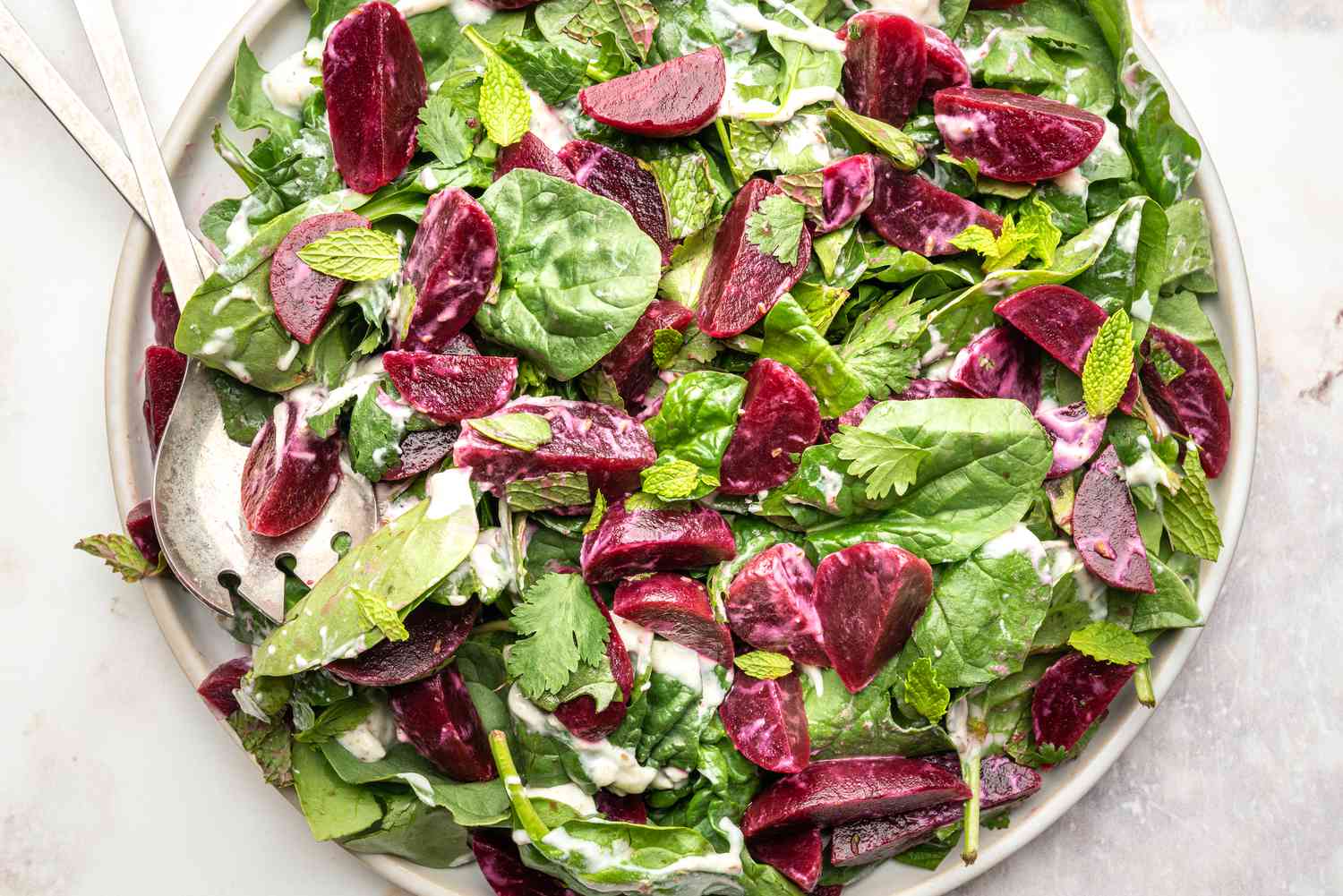 Moroccan Beetroot Salad With Yogurt Dressing Recipe Image