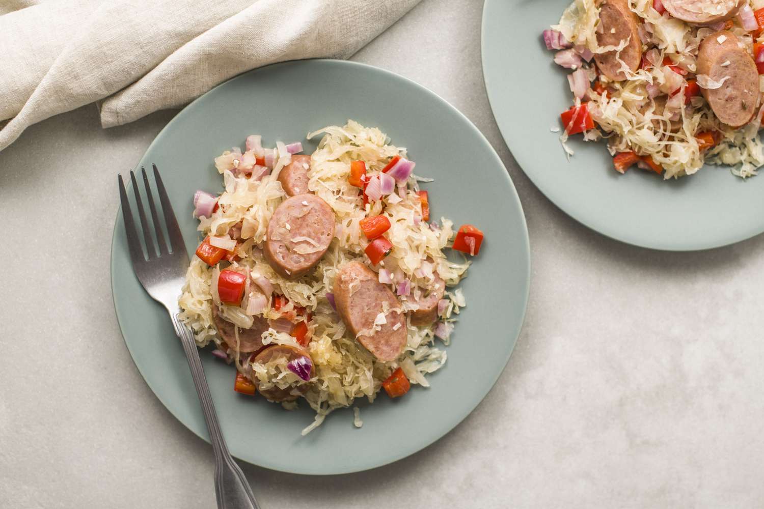 German Sausage and Sauerkraut Recipe Image