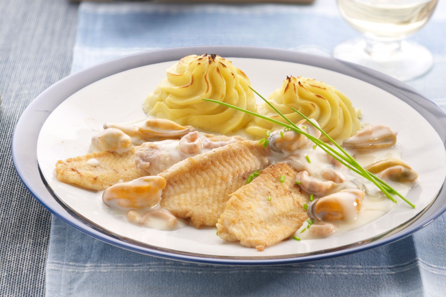 Baked Sole With Cream Sauce Recipe Image