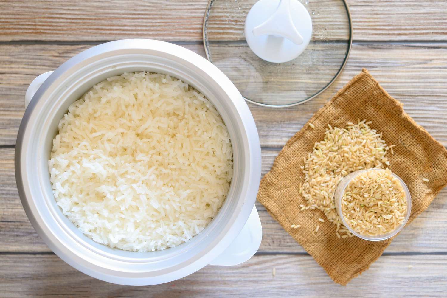 How to Use Your Rice Cooker and a Basic Rice Recipe Image