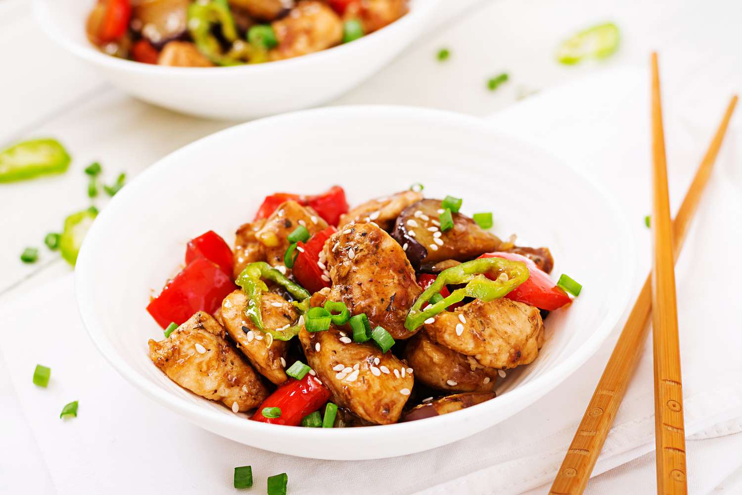 Stir-Fried Kung Pao Chicken With Chili Peppers Recipe Image