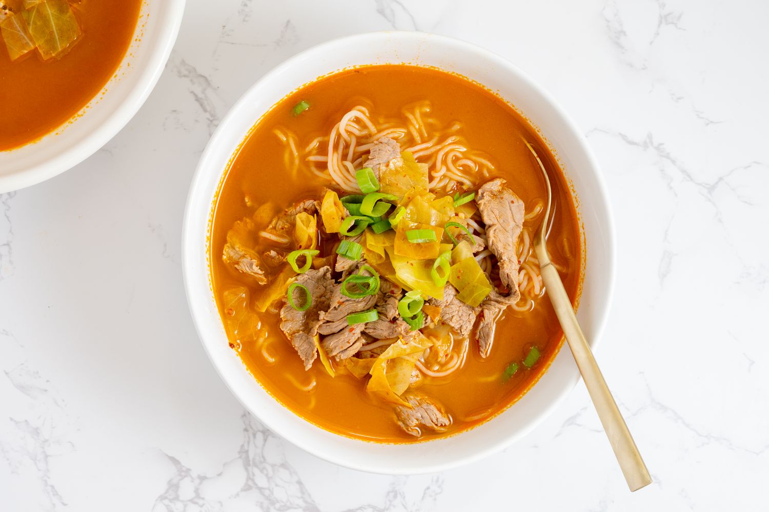 Korean Spicy Noodle Soup Recipe Image