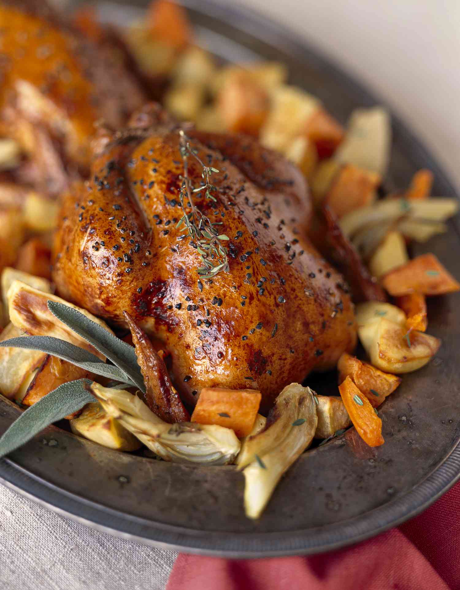Herb and Spice Roasted Cornish Game Hens Recipe Image