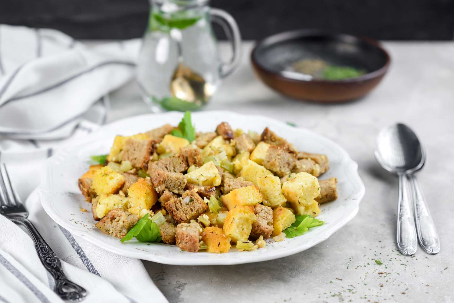 Vegetarian Cornbread Stuffing Recipe Image