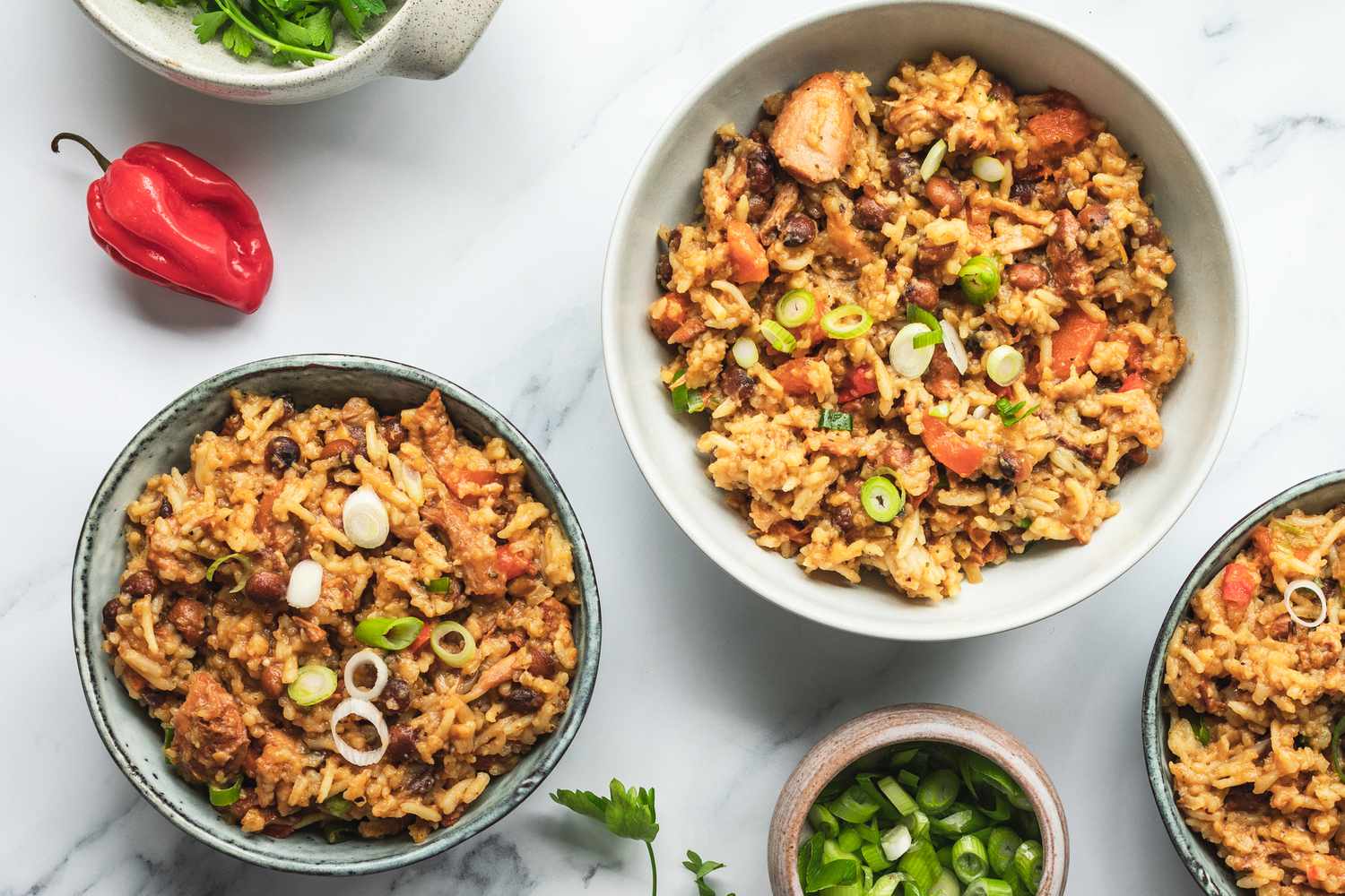 Trinidad Pelau Chicken and Pigeon Peas Recipe Image
