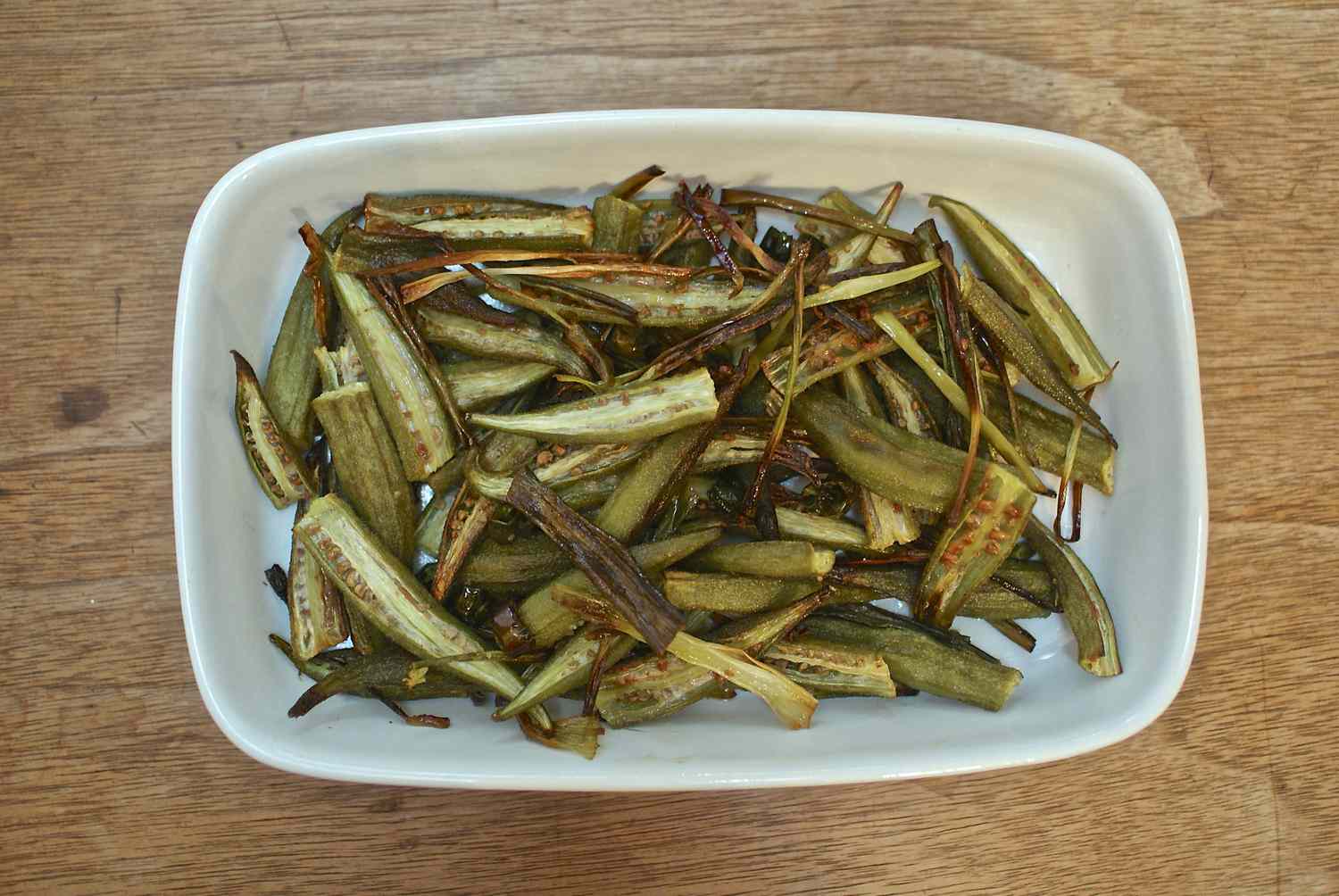 Simple Roasted Okra Recipe Image