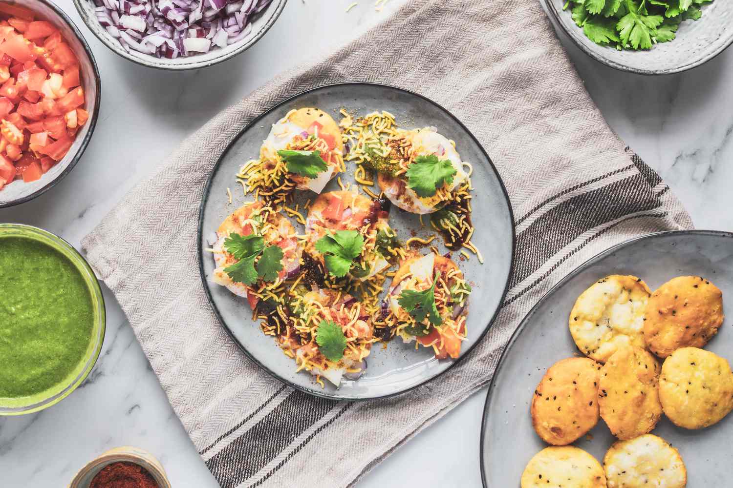 Indian Papdi Chaat Recipe Image