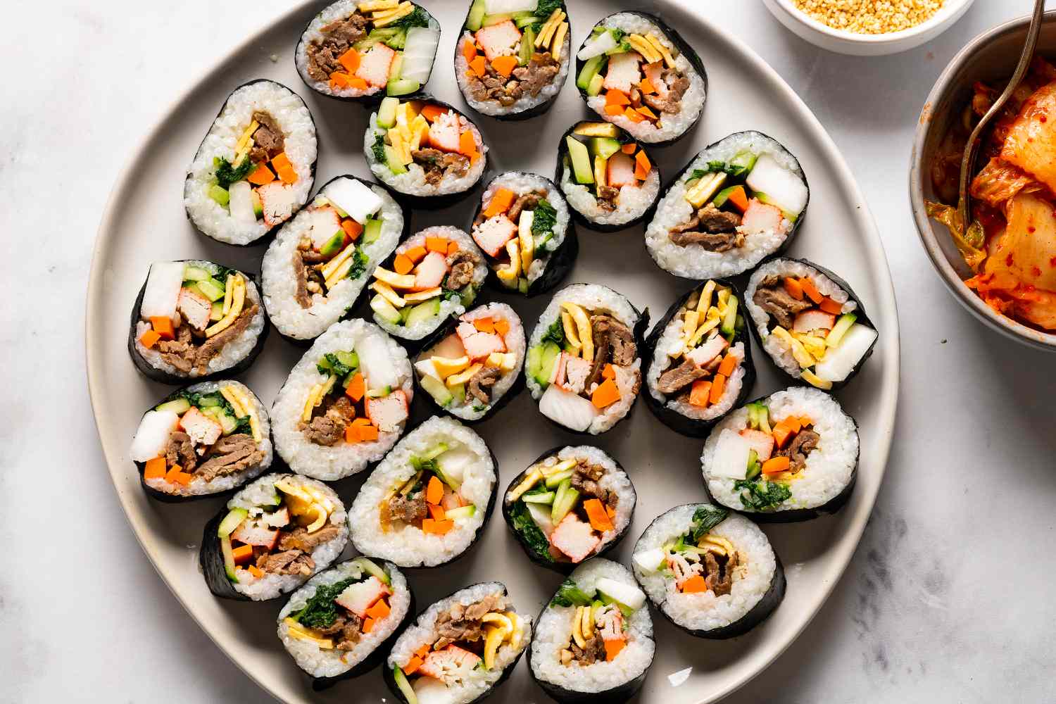 Kimbap (Korean Sushi Rolls) Recipe Image