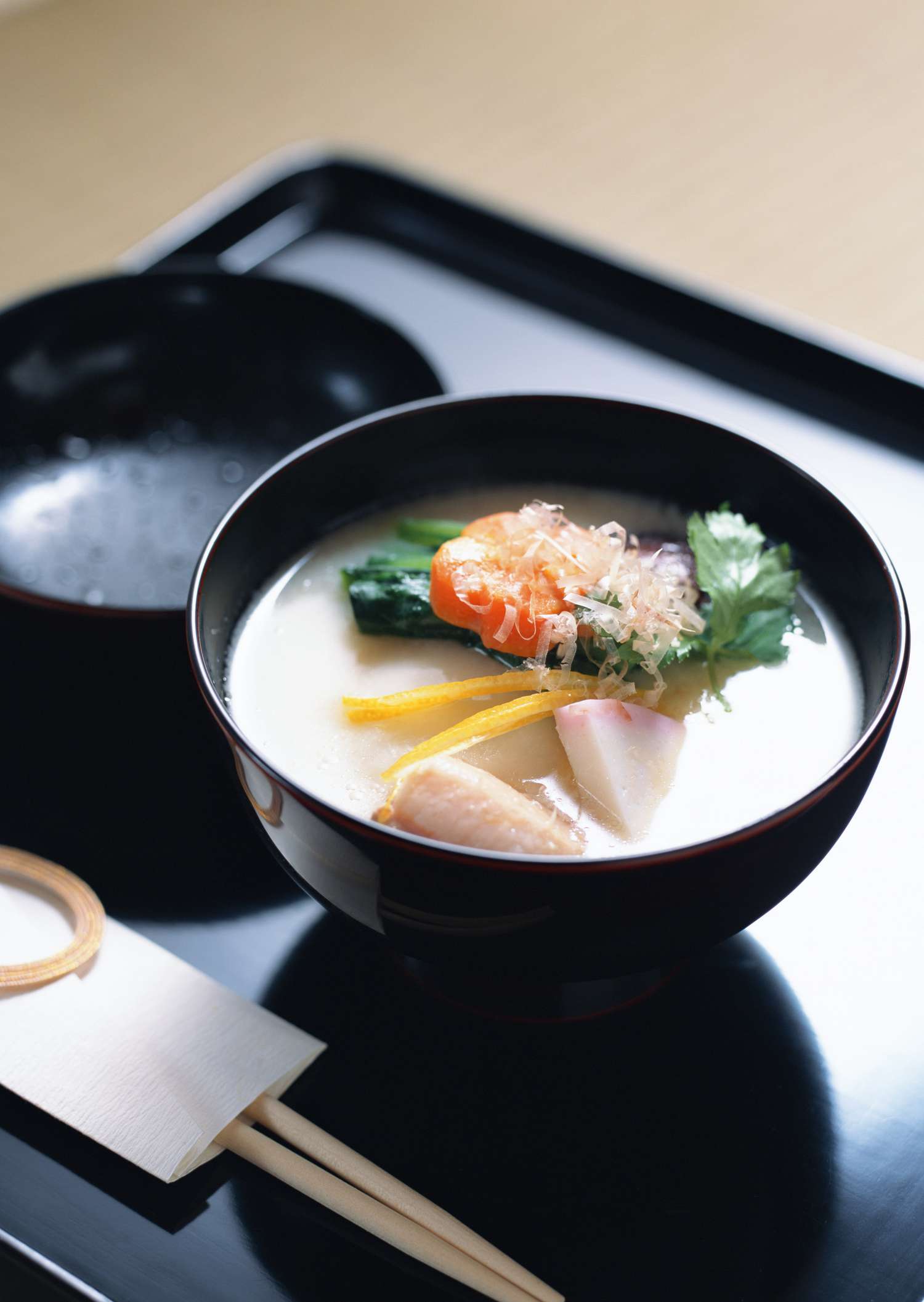 Kyoto White Saikyo Miso Ozoni (New Year's Mochi Soup) Image