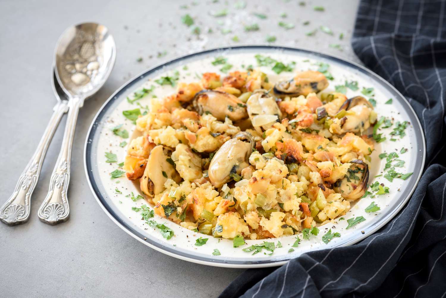 Southern Cornbread and Oyster Dressing Recipe Image