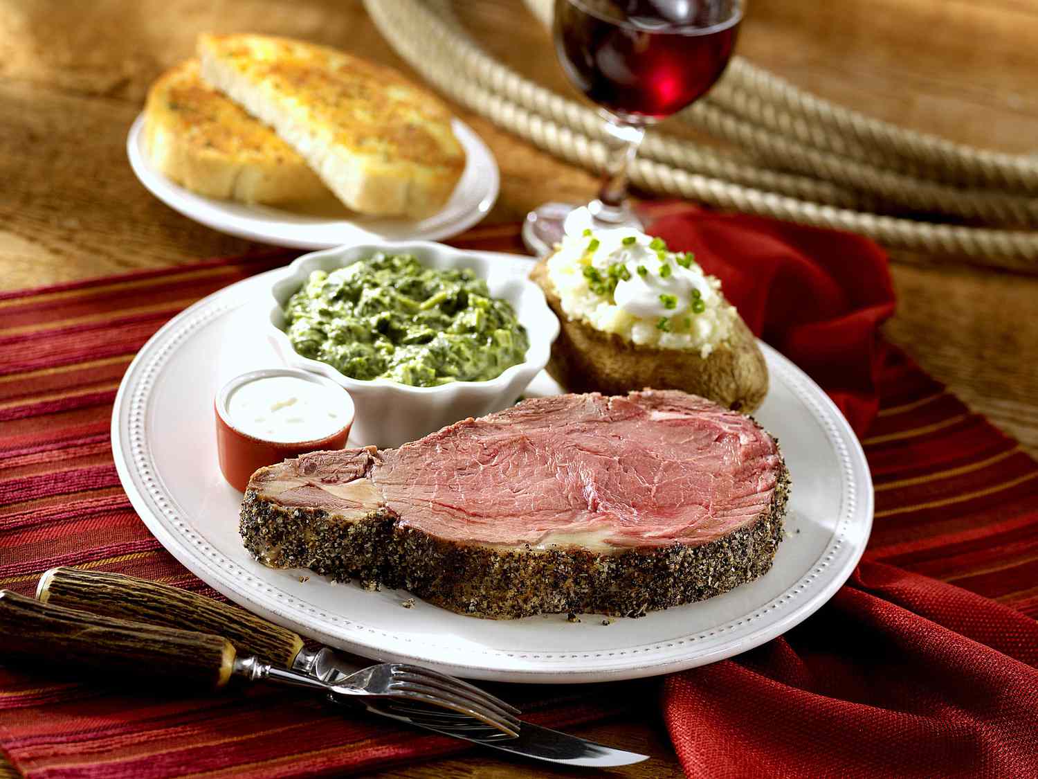 Garlic Herb-Crusted Prime Rib Roast Recipe Image