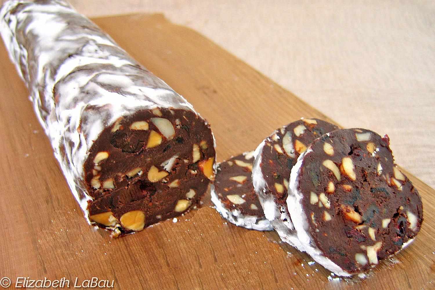 Chocolate Salami Recipe Made with Leftovers Image