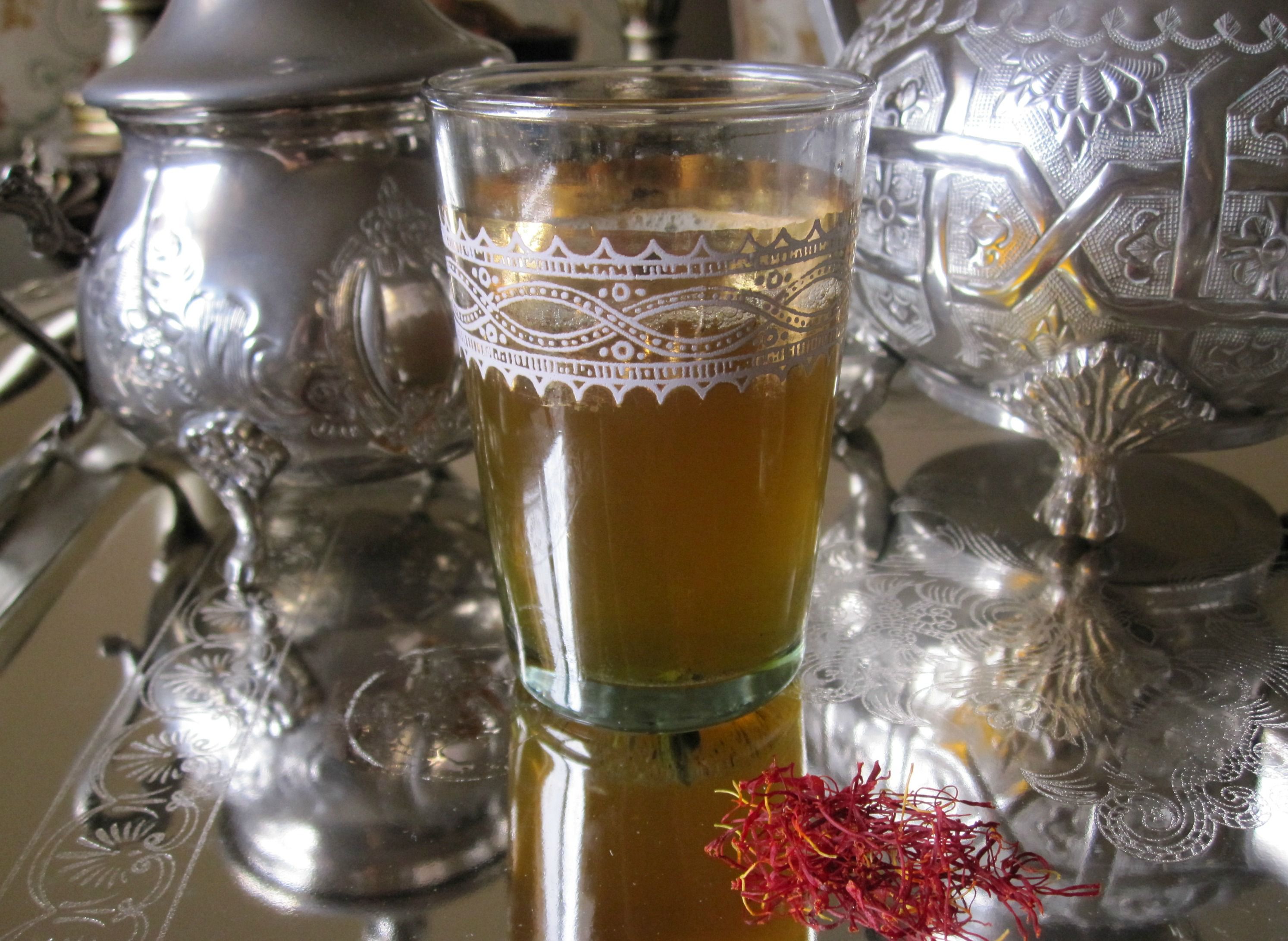 Traditional Moroccan Saffron Tea Recipe Image