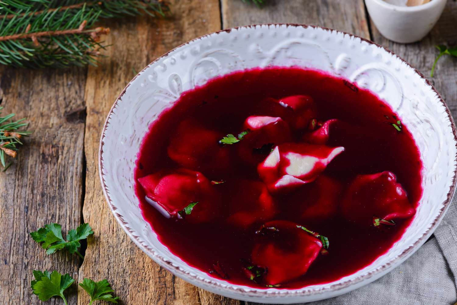 Polish Christmas Eve Beet Soup Image