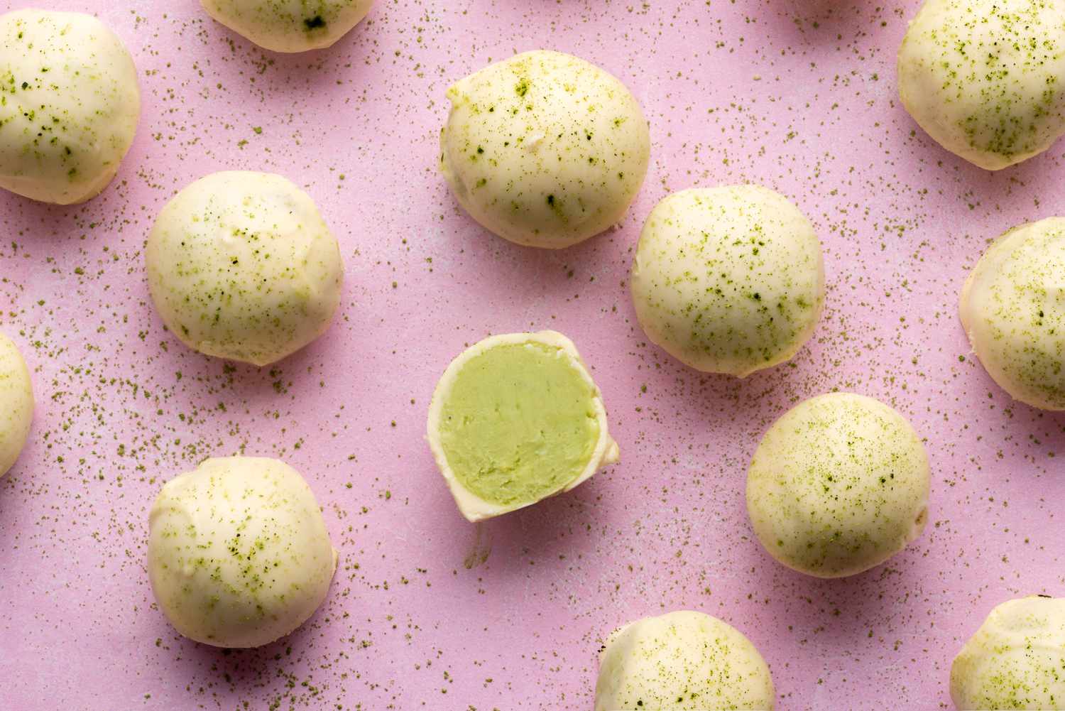 Matcha Green Tea Truffles Recipe Image