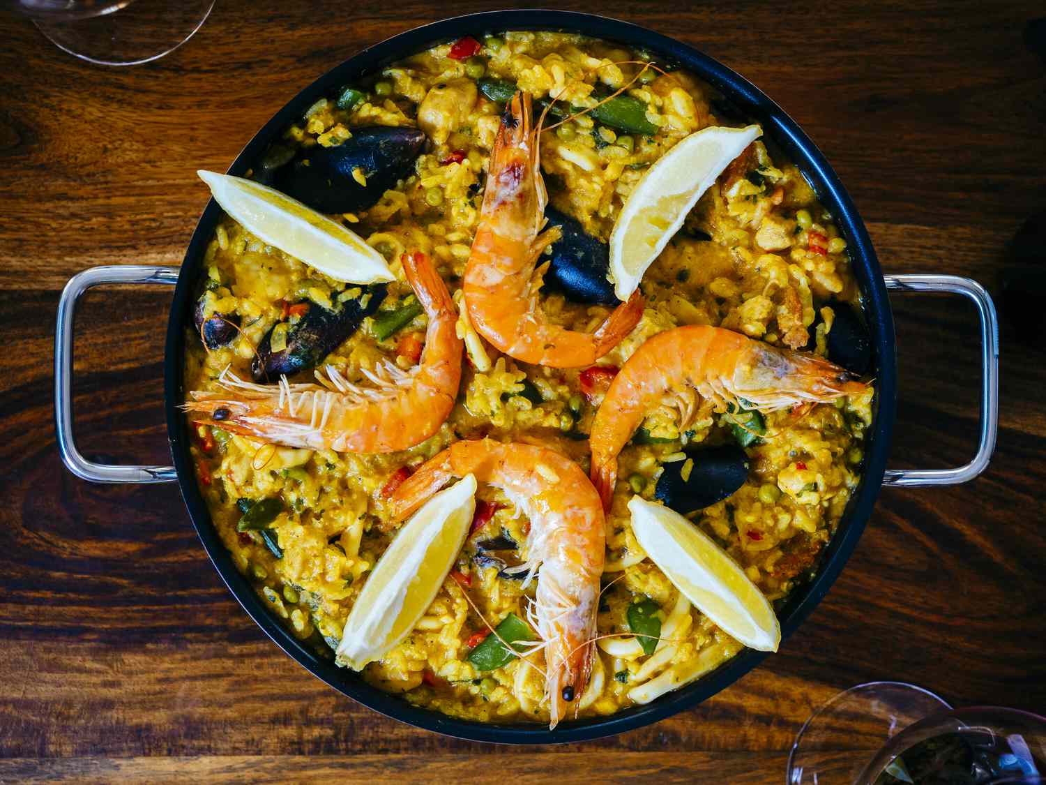 Seafood Paella With Pork and Chicken Recipe Image