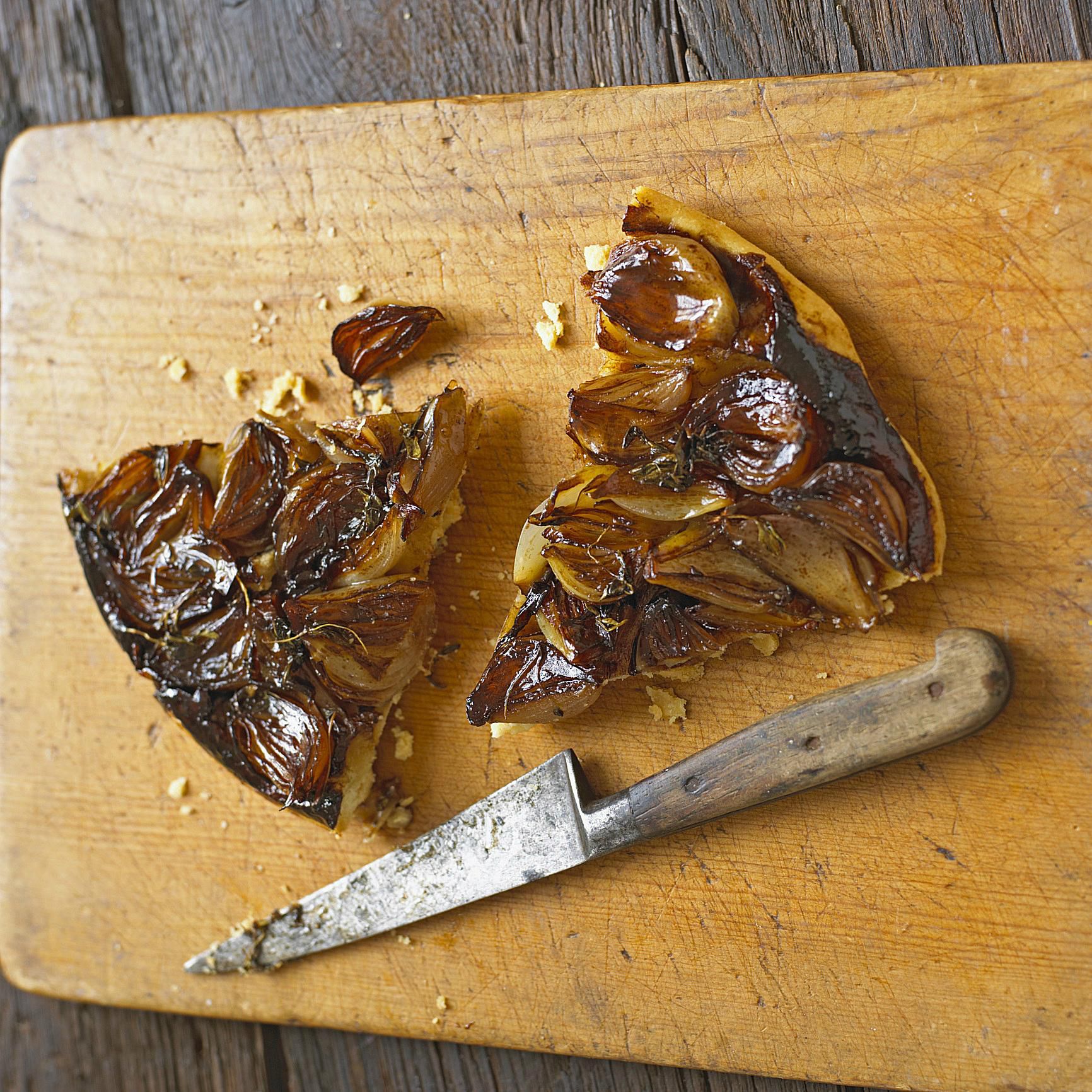 Caramelised Red Onion Tart with Walnut Pastry Recipe Image